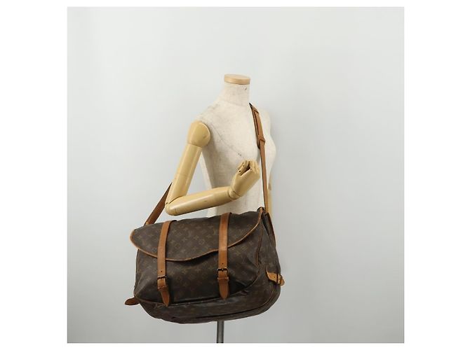 LOUIS VUITTON Borsa a Spalla Monogram Saumur40 LV Auth 186579 Monogramma - vista 29