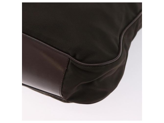 Borsa GUCCI Bamboo Nylon 2way Khaki Silver 001 2404 1577 0 Auth ep15179 Argento Cachi - vista 16