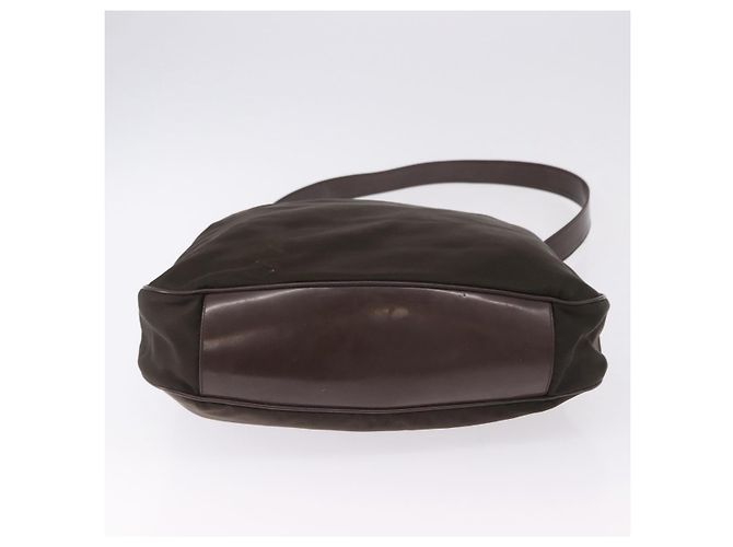 Borsa GUCCI Bamboo Nylon 2way Khaki Silver 001 2404 1577 0 Auth ep15179 Argento Cachi - vista 5