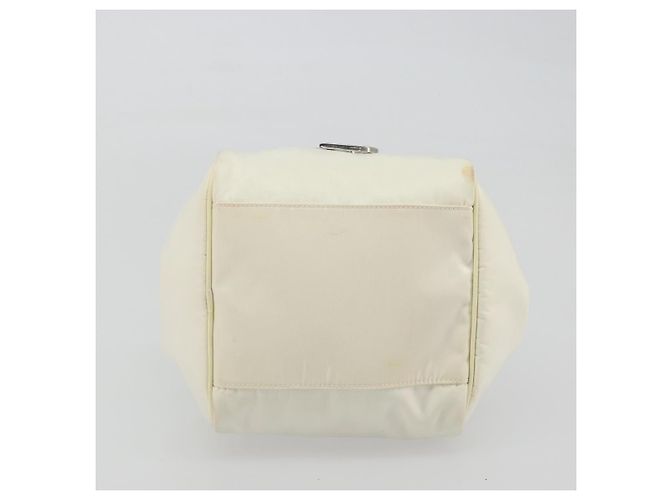 Christian Dior Handtasche Nylon Weiß Silber Authentisch ep15448 - Ansicht 5