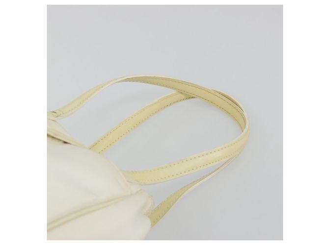 Christian Dior Handtasche Nylon Weiß Silber Authentisch ep15448 - Ansicht 8