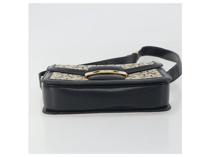 Céline Borsa a tracolla CELINE C Sulky Canvas Navy Gold Tone Auth ep15449 Blu navy - vista 5
