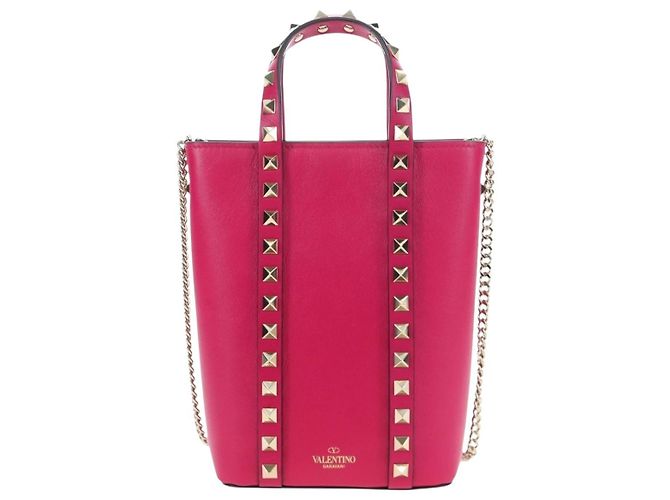 Borsa VALENTINO in pelle 2way Rosa Tonalità Oro Auth ki6698V - vista 13