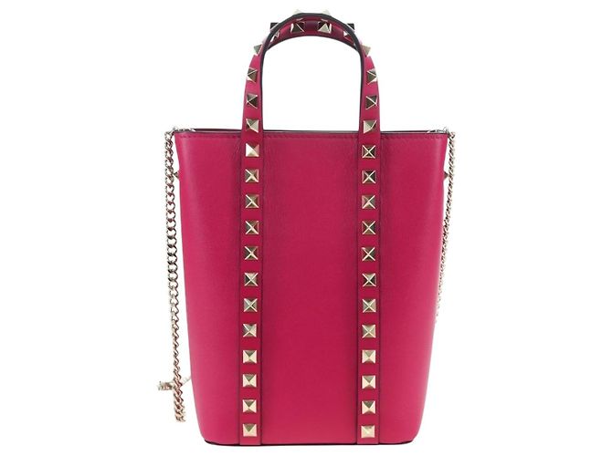 Borsa VALENTINO in pelle 2way Rosa Tonalità Oro Auth ki6698V - vista 2
