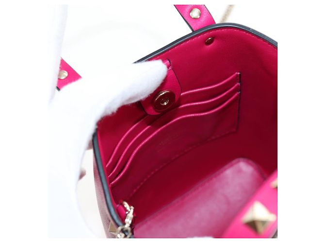 Borsa VALENTINO in pelle 2way Rosa Tonalità Oro Auth ki6698V - vista 22
