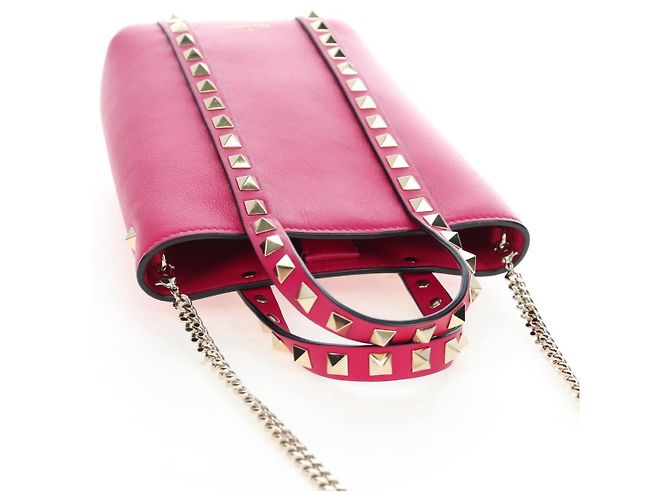 Borsa VALENTINO in pelle 2way Rosa Tonalità Oro Auth ki6698V - vista 6