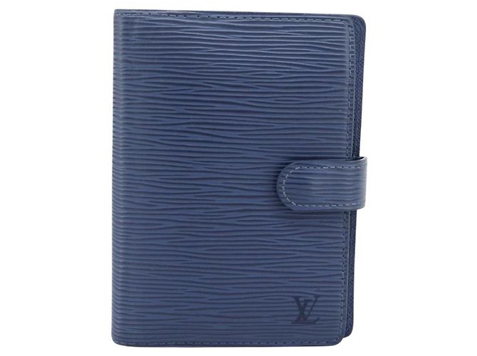 LOUIS VUITTON Epi Day Planner Cover Blue R20055 LV Auth ar14120 Azul - vista 13