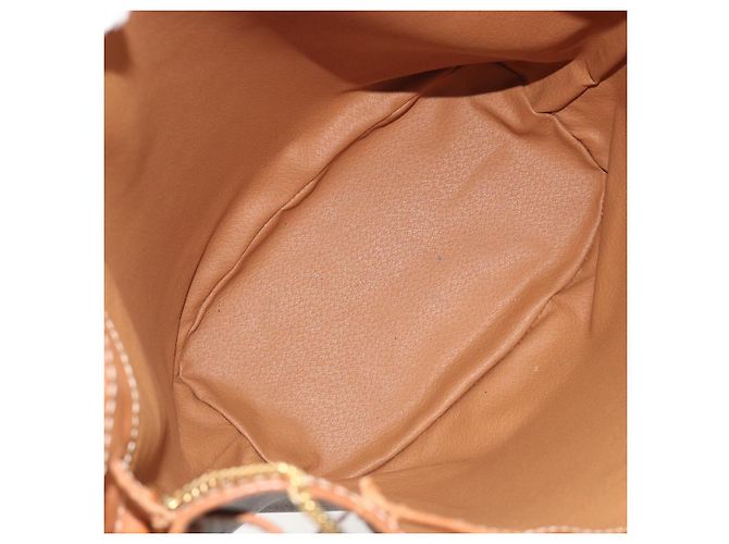 Céline Borsa a tracolla CELINE in tela Macadam PVC Pelle Marrone Oro Auth bs36270 D'oro - vista 11