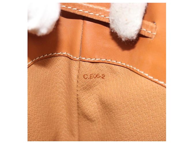 Céline Borsa a tracolla CELINE in tela Macadam PVC Pelle Marrone Oro Auth bs36270 D'oro - vista 12