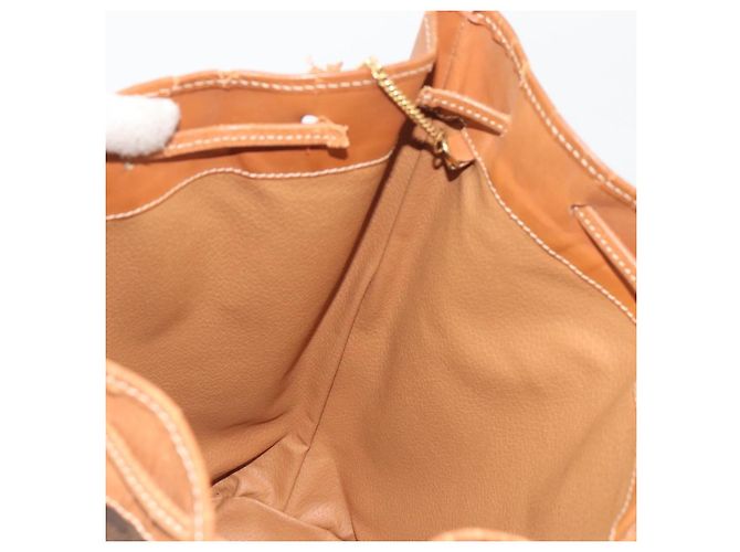 Céline Borsa a tracolla CELINE in tela Macadam PVC Pelle Marrone Oro Auth bs36270 D'oro - vista 23