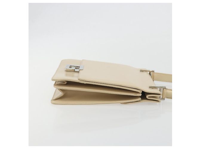 Borsa GUCCI in pelle Beige Argento 007 406 0265 Auth 194023 - vista 3