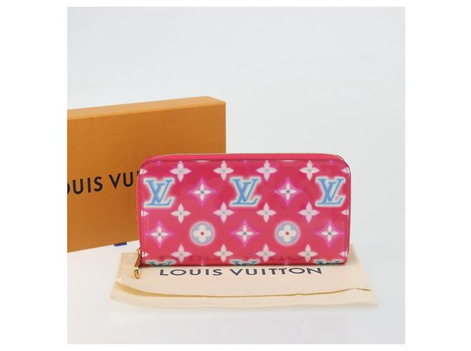 LOUIS VUITTON Vernis Zippy Long Wallet Valentine's Day 2022 M81154 Auth 188500M Rosa - vista 12