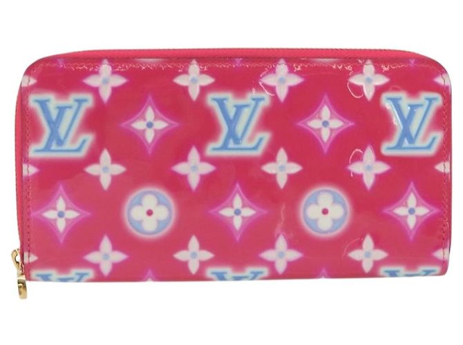 LOUIS VUITTON Vernis Zippy Long Wallet Valentine's Day 2022 M81154 Auth 188500M Rosa - vista 13
