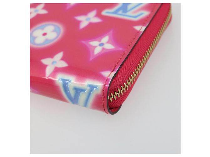 LOUIS VUITTON Vernis Zippy Long Wallet Valentine's Day 2022 M81154 Auth 188500M Rosa - vista 14