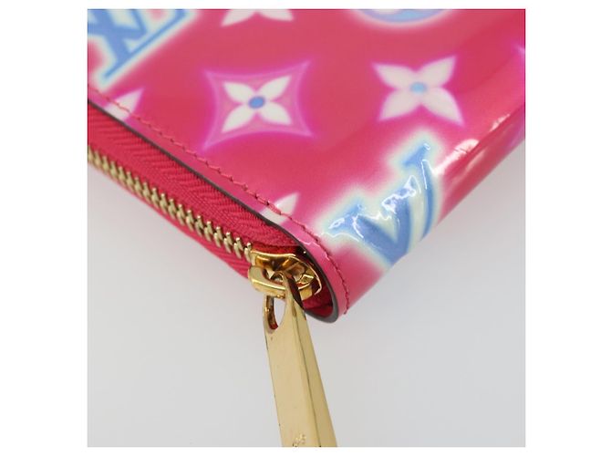 LOUIS VUITTON Vernis Zippy Long Wallet Valentine's Day 2022 M81154 Auth 188500M Rosa - vista 15