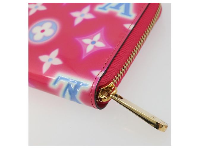 LOUIS VUITTON Vernis Zippy Long Wallet Valentine's Day 2022 M81154 Auth 188500M Rosa - vista 16