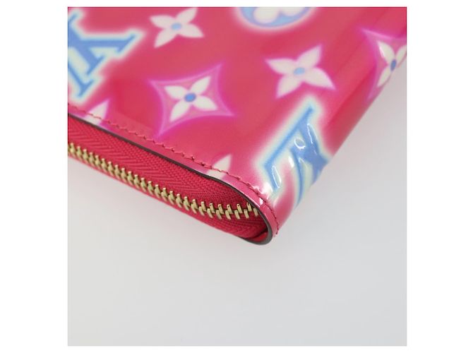 LOUIS VUITTON Vernis Zippy Long Wallet Valentine's Day 2022 M81154 Auth 188500M Rosa - vista 17