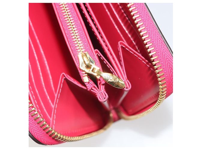 LOUIS VUITTON Vernis Zippy Long Wallet Valentine's Day 2022 M81154 Auth 188500M Rosa - vista 19