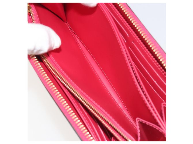 LOUIS VUITTON Vernis Zippy Long Wallet Valentine's Day 2022 M81154 Auth 188500M Rosa - vista 20