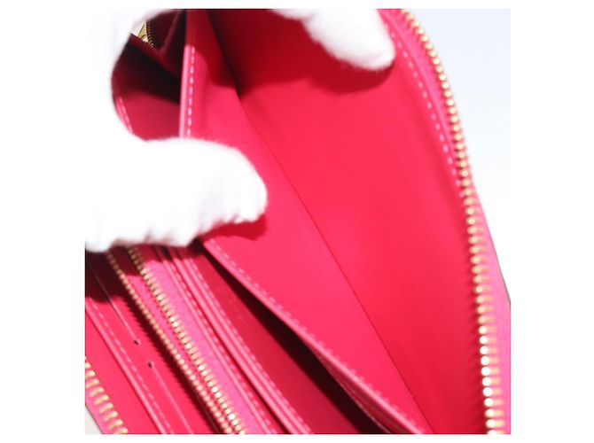 LOUIS VUITTON Vernis Zippy Long Wallet Valentine's Day 2022 M81154 Auth 188500M Rosa - vista 23