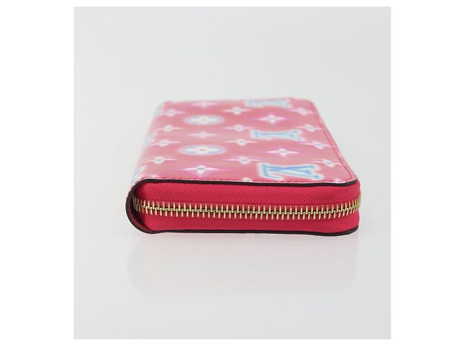 LOUIS VUITTON Vernis Zippy Long Wallet Valentine's Day 2022 M81154 Auth 188500M Rosa - vista 3