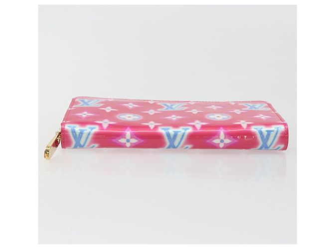 LOUIS VUITTON Vernis Zippy Long Wallet Valentine's Day 2022 M81154 Auth 188500M Rosa - vista 6