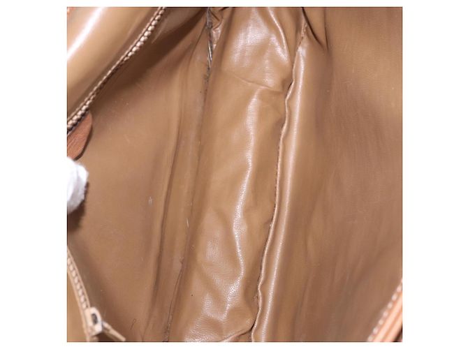 Céline Borsa a Spalla CELINE Macadam Canvas PVC Beige Oro Autentica 193532 D'oro - vista 11