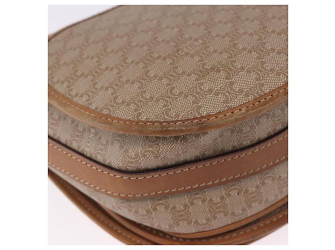 Céline Borsa a Spalla CELINE Macadam Canvas PVC Beige Oro Autentica 193532 D'oro - vista 16