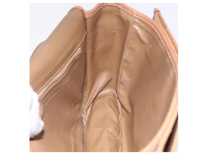 Céline Borsa a Spalla CELINE Macadam Canvas PVC Beige Oro Autentica 193532 D'oro - vista 19