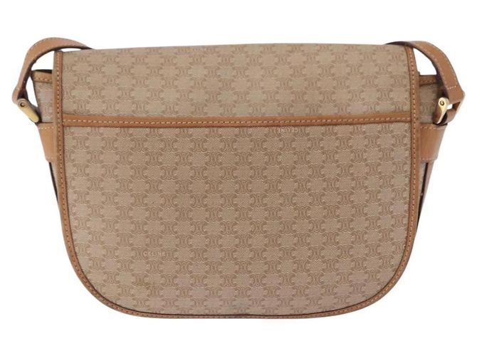 Céline Borsa a Spalla CELINE Macadam Canvas PVC Beige Oro Autentica 193532 D'oro - vista 2