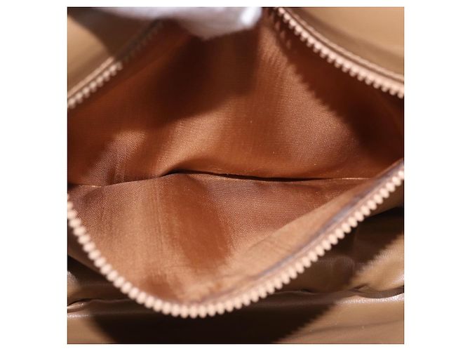 Céline Borsa a Spalla CELINE Macadam Canvas PVC Beige Oro Autentica 193532 D'oro - vista 23
