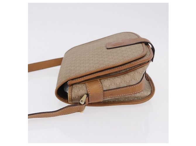 Céline Borsa a Spalla CELINE Macadam Canvas PVC Beige Oro Autentica 193532 D'oro - vista 4