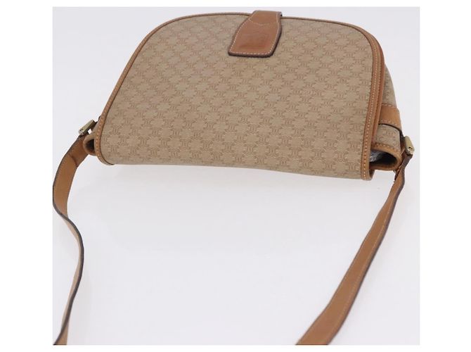 Céline Borsa a Spalla CELINE Macadam Canvas PVC Beige Oro Autentica 193532 D'oro - vista 6