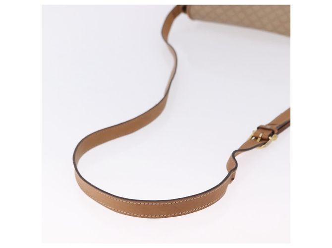 Céline Borsa a Spalla CELINE Macadam Canvas PVC Beige Oro Autentica 193532 D'oro - vista 7