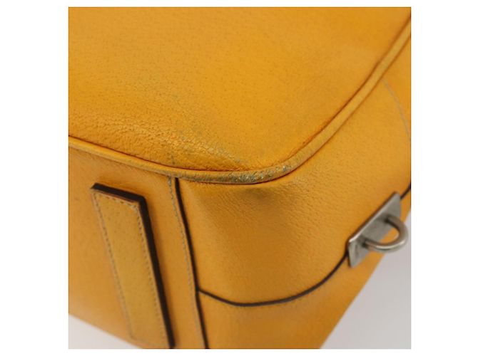 Borsa PRADA in pelle giallo argento Auth ep15629 - vista 15