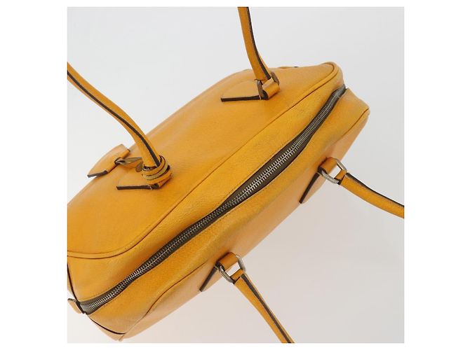 Borsa PRADA in pelle giallo argento Auth ep15629 - vista 6