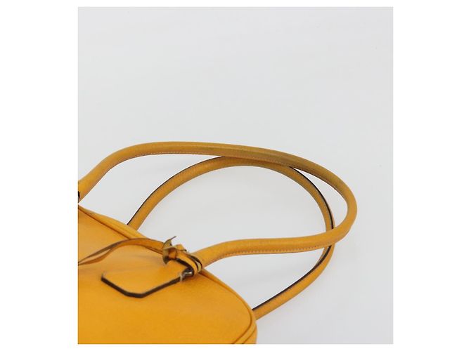 Borsa PRADA in pelle giallo argento Auth ep15629 - vista 8
