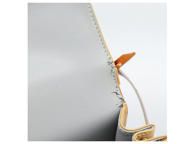 LOUIS VUITTON Monogram Vernis Spring Street Hand Bag Gris M91029 LV Auth 194572 Grigio - vista 10