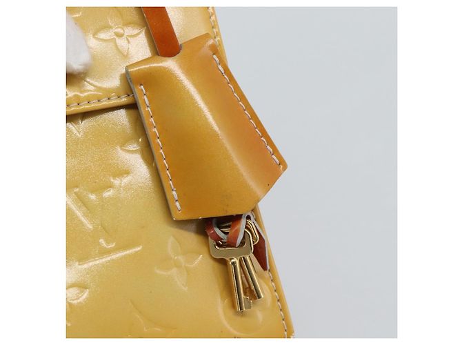 LOUIS VUITTON Monogram Vernis Spring Street Hand Bag Gris M91029 LV Auth 194572 Grigio - vista 17