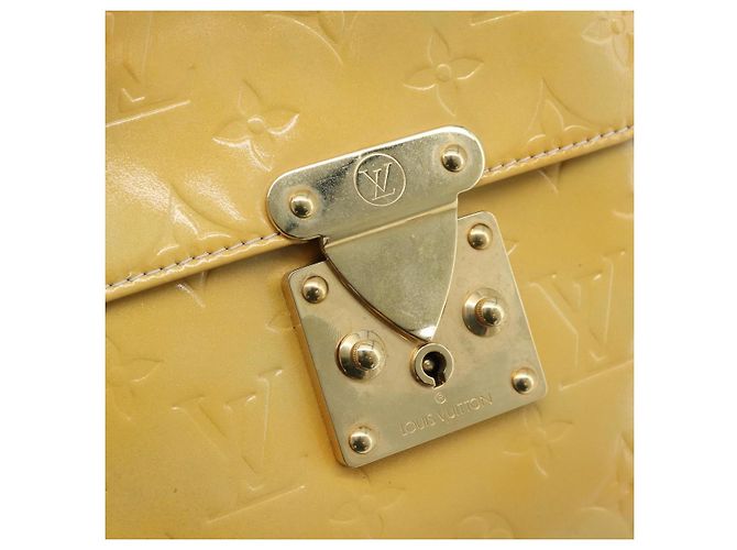 LOUIS VUITTON Monogram Vernis Spring Street Hand Bag Gris M91029 LV Auth 194572 Grigio - vista 18