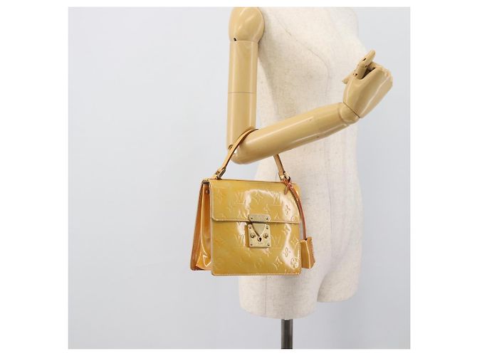 LOUIS VUITTON Monogram Vernis Spring Street Hand Bag Gris M91029 LV Auth 194572 Grigio - vista 22