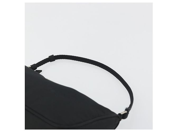 PRADA Accessory Pouch Nylon Black Silver Auth 191130A Silvery - view 8