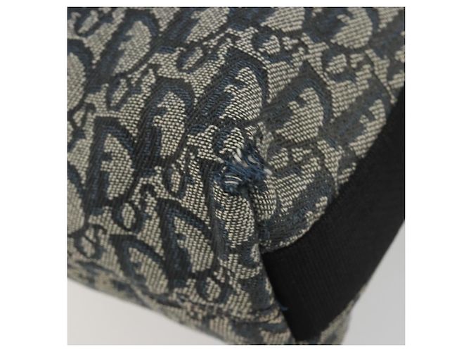 Borsa a Spalla Christian Dior Trotter Canvas Blu Navy Argento Autentica 191096 - vista 16