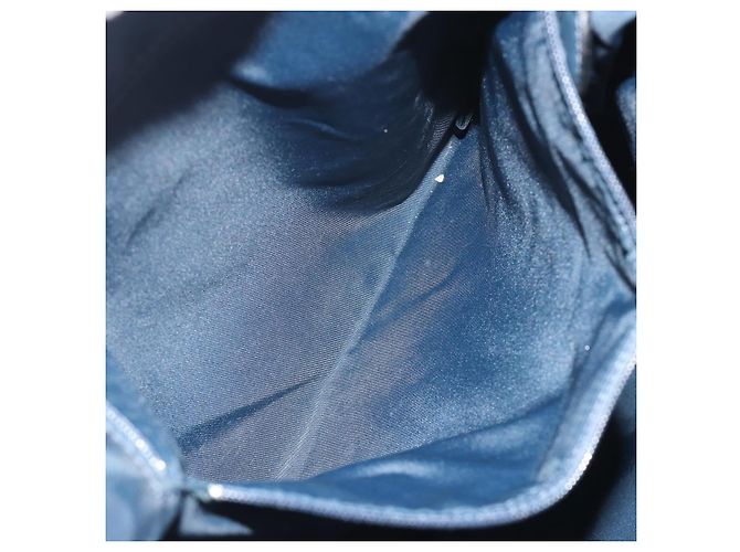 Borsa a Spalla Christian Dior Trotter Canvas Blu Navy Argento Autentica 191096 - vista 22