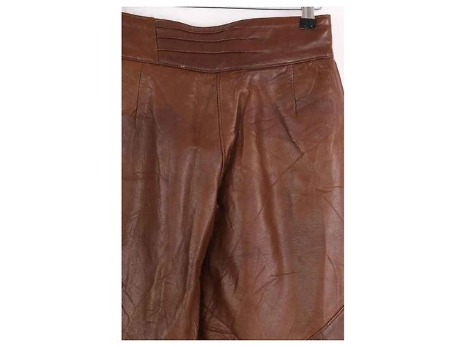 Autre Marque Braune gerade Hose - Ansicht 4