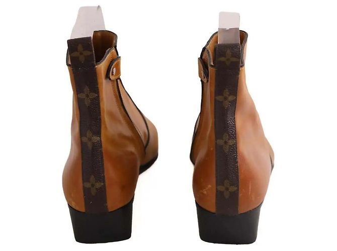 Louis Vuitton Leder Stiefeletten Camel Größe 40 Kamel - Ansicht 2