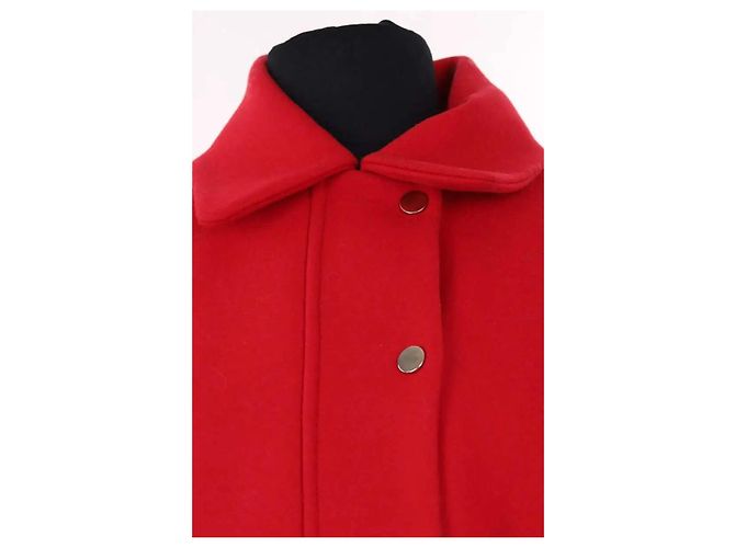 Cappotto in lana rosso Tara Jarmon - vista 2