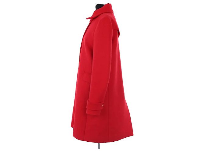 Cappotto in lana rosso Tara Jarmon - vista 3