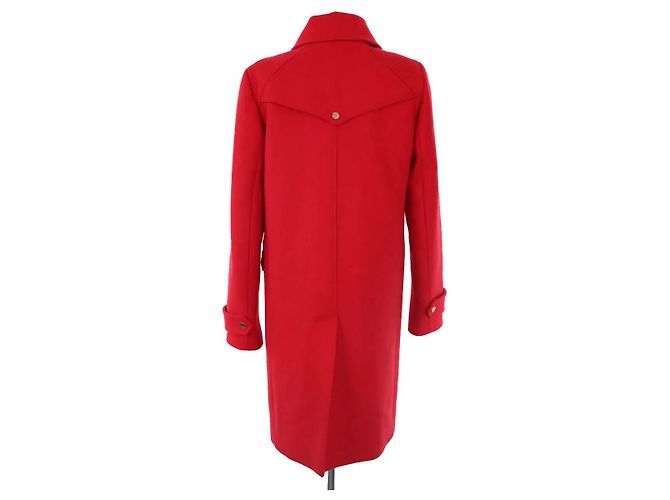 Cappotto in lana rosso Tara Jarmon - vista 4