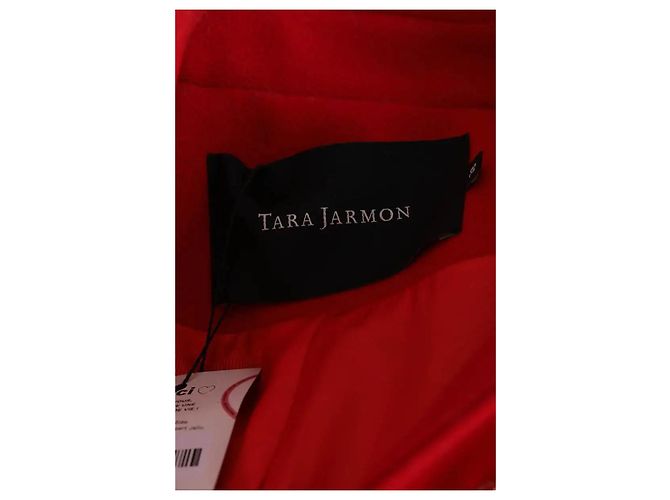 Cappotto in lana rosso Tara Jarmon - vista 5
